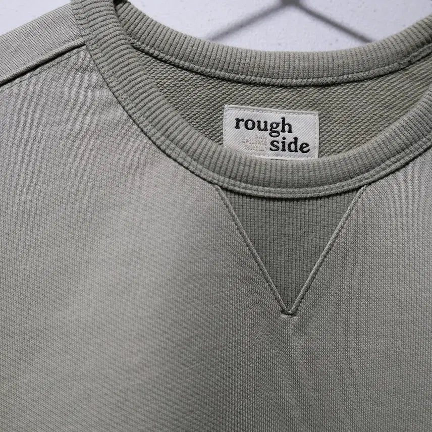 [BUNJANG] Roughside Sweatshirt Pale Green / (KR/2) 러프사이드 스웻셔츠 페일 그린