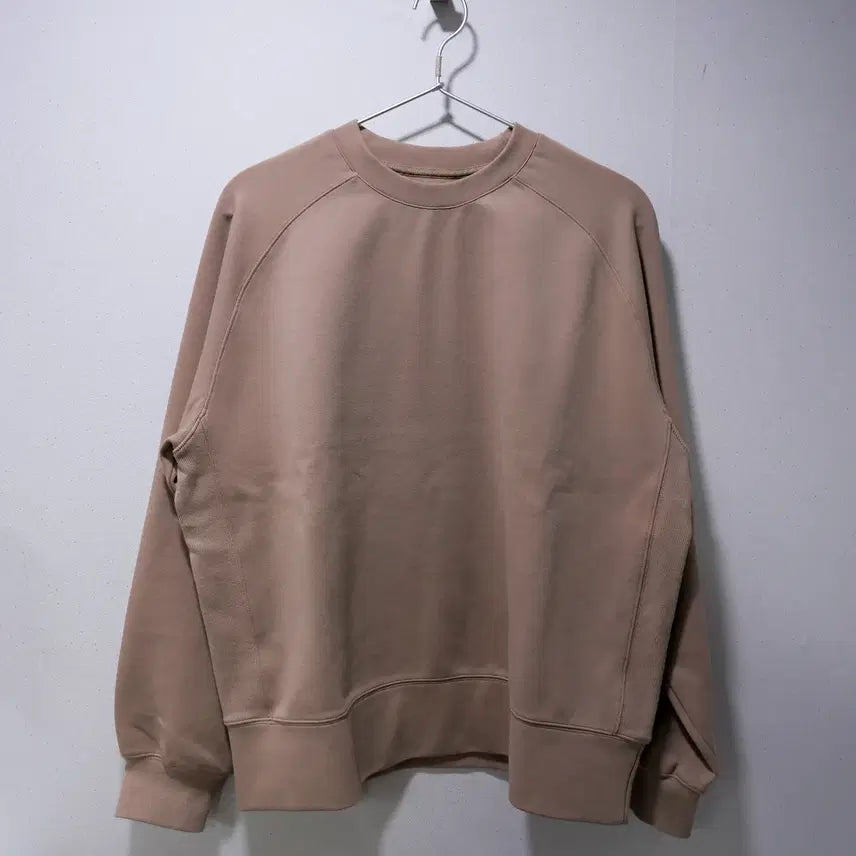 [BUNJANG] Rough Side Raglan Sweatshirt Beige / (KR/2) 러프사이드 래글런 스웻셔츠 베이지