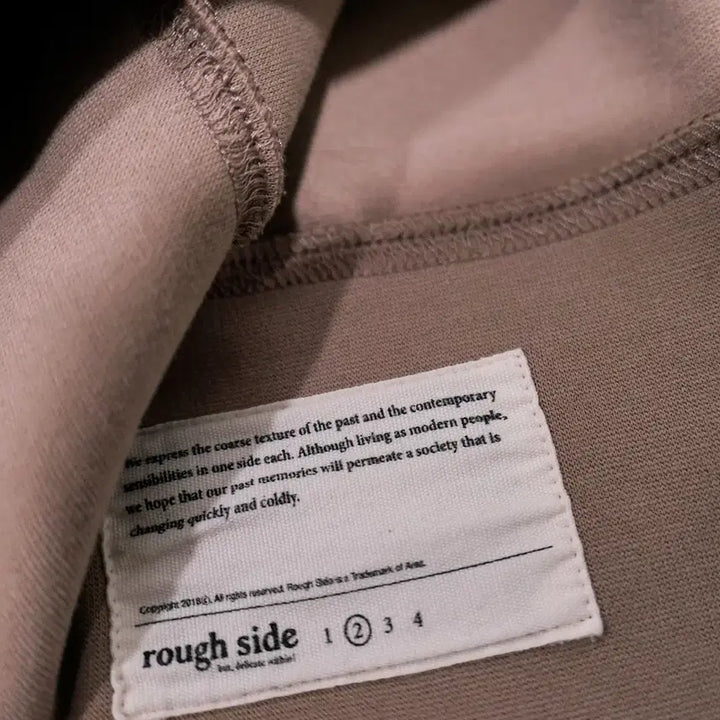[BUNJANG] Rough Side Raglan Sweatshirt Beige / (KR/2) 러프사이드 래글런 스웻셔츠 베이지