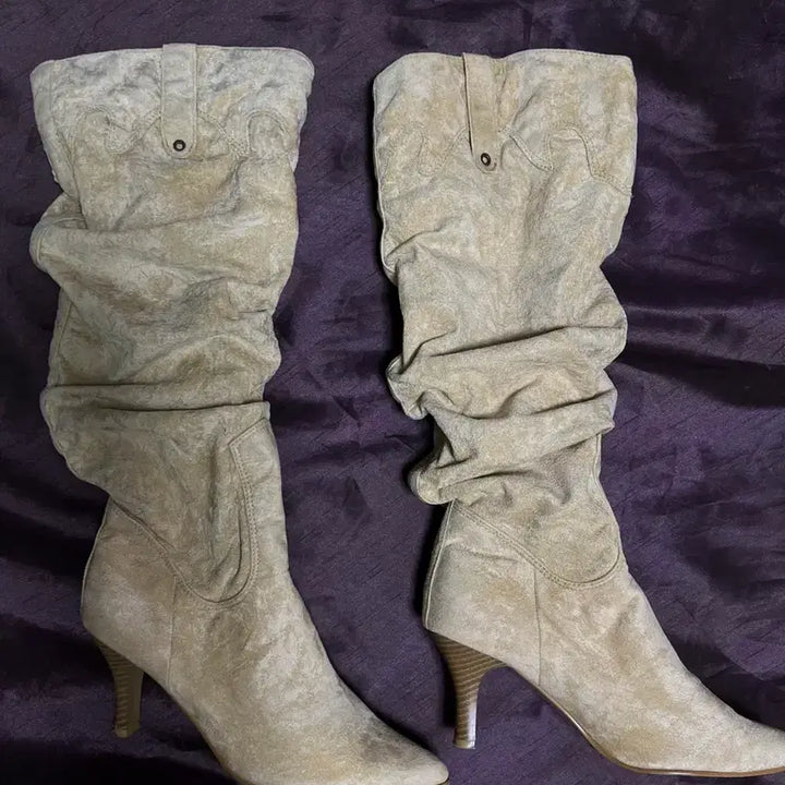 [BUNJANG] Camel Western Shirring Boots 245mm / 카멜 웨스턴 셔링 부츠 245mm