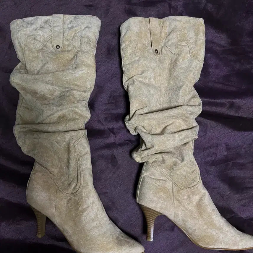[BUNJANG] Camel Western Shirring Boots 245mm / 카멜 웨스턴 셔링 부츠 245mm