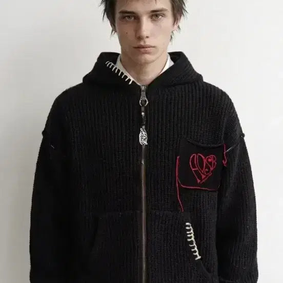 [BUNJANG] Andersson Bell Heart Logo Hoodie Zip-up / 앤더슨벨 하트로고후디집업 atb1420u