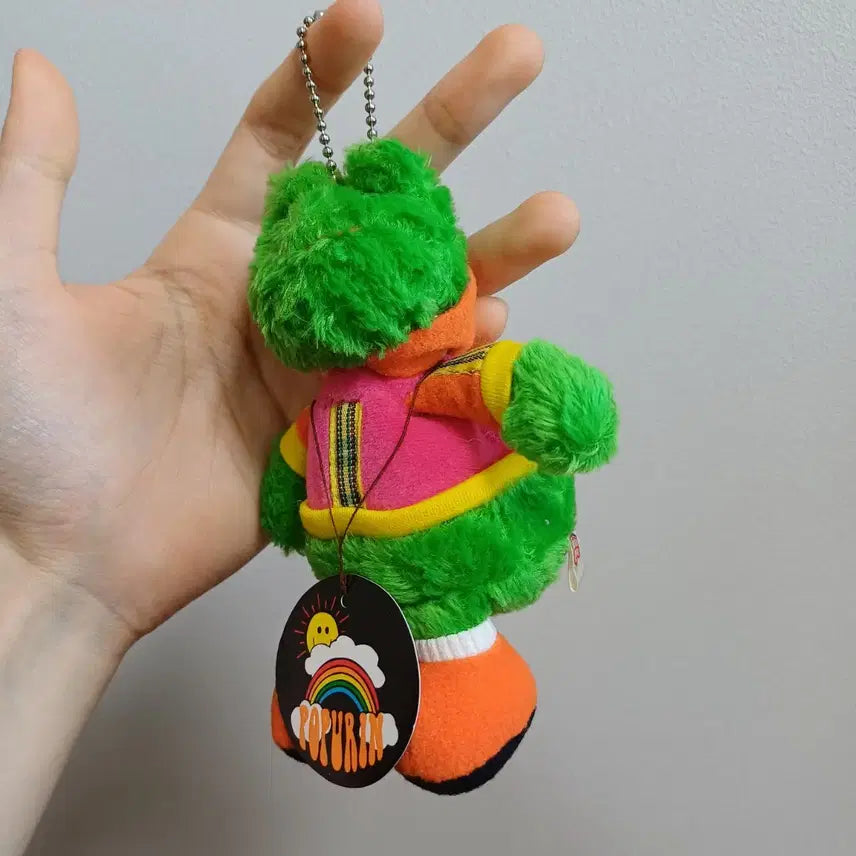 [BUNJANG] Heart Tag Frog Keychain Plush / 하트택 개구리 키링 인형