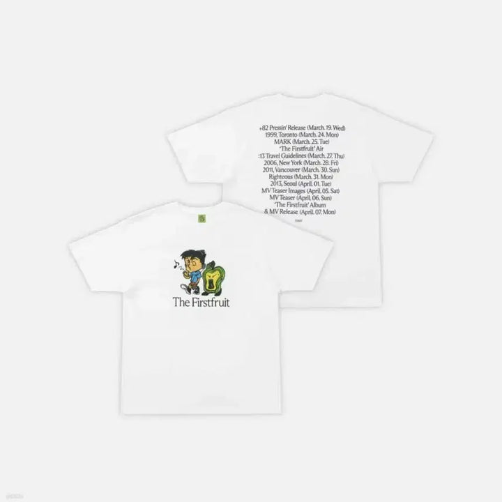 [BUNJANG] NCT Mark The Firstfruit Time Table T-shirt / 마크 공식 굿즈 The Firstfruit 타임테이블 티셔츠