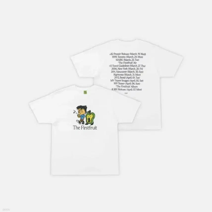 [BUNJANG] NCT Mark The Firstfruit Time Table T-shirt / 마크 공식 굿즈 The Firstfruit 타임테이블 티셔츠