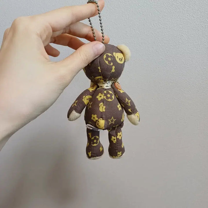 [BUNJANG] Heart Tag Monogram Teddy Bear Keyring Doll / 하트택 모노그램 테디베어 키링 인형