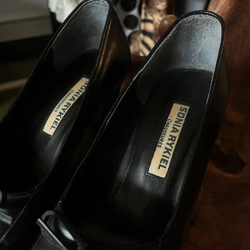 [BUNJANG] SONIA RYKIEL Vintage Ribbon Leather Pumps Heels / 90s SONIA RYKIEL 소니아 리키엘 빈티지 리본 레더 펌프스 힐