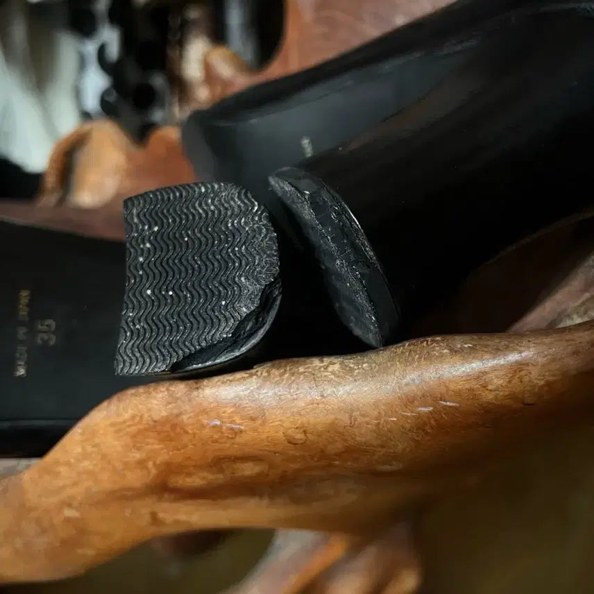 [BUNJANG] SONIA RYKIEL Vintage Ribbon Leather Pumps Heels / 90s SONIA RYKIEL 소니아 리키엘 빈티지 리본 레더 펌프스 힐