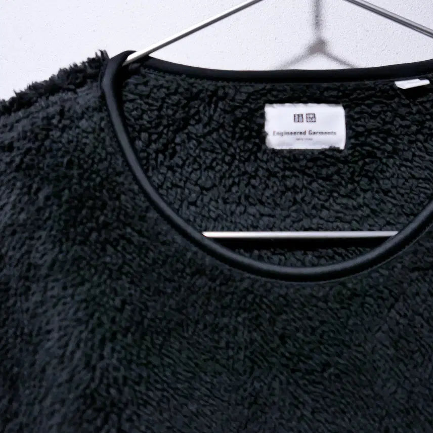[BUNJANG] Uniqlo Engineered Garments Fleece Pullover Black / (JP/L) 유니클로x엔지니어드 가먼츠 후리스 블랙