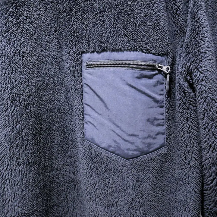 [BUNJANG] Uniqlo Engineered Garments Fleece Pullover Black / (JP/L) 유니클로x엔지니어드 가먼츠 후리스 블랙