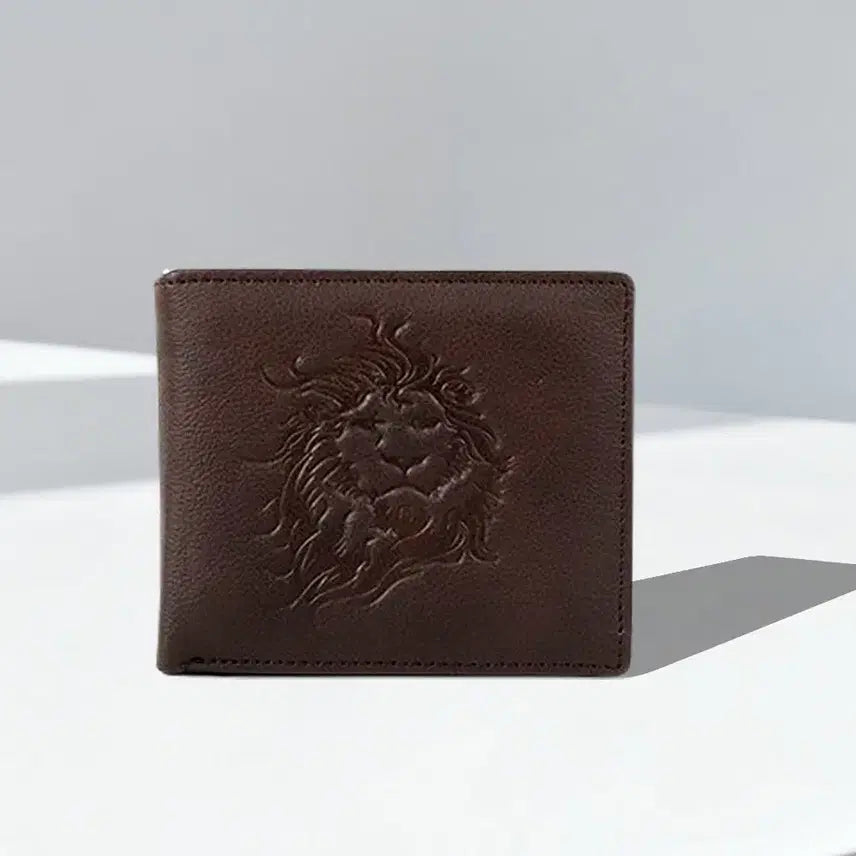 [SOLD OUT] (무배)라이언 소가죽 반지갑 브라운