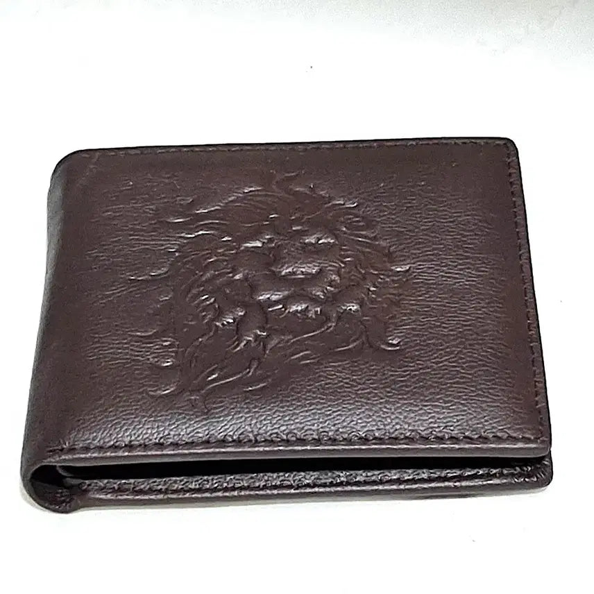 [SOLD OUT] (무배)라이언 소가죽 반지갑 브라운