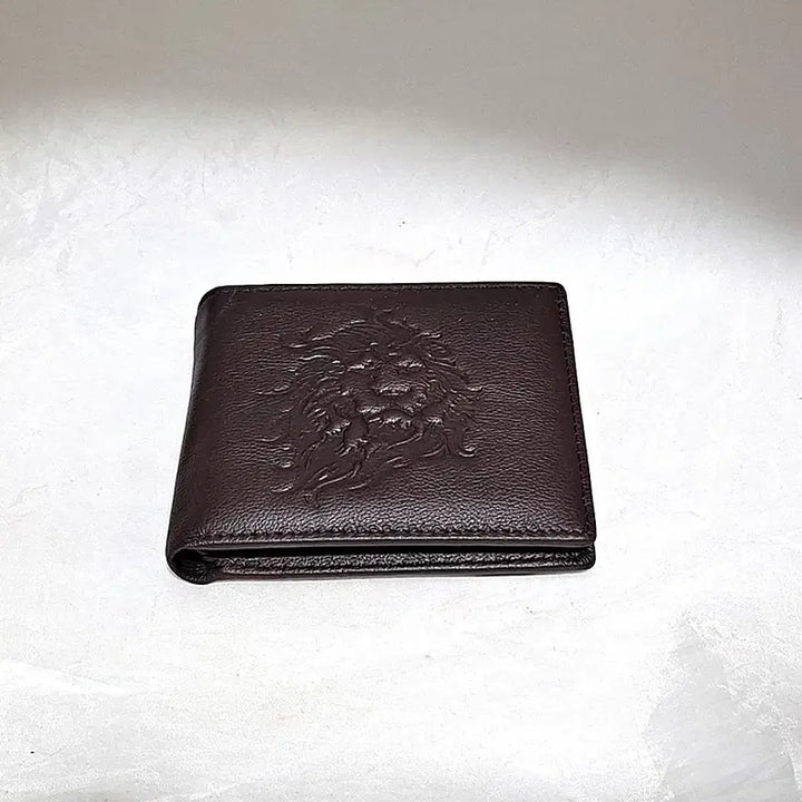 [SOLD OUT] (무배)라이언 소가죽 반지갑 브라운