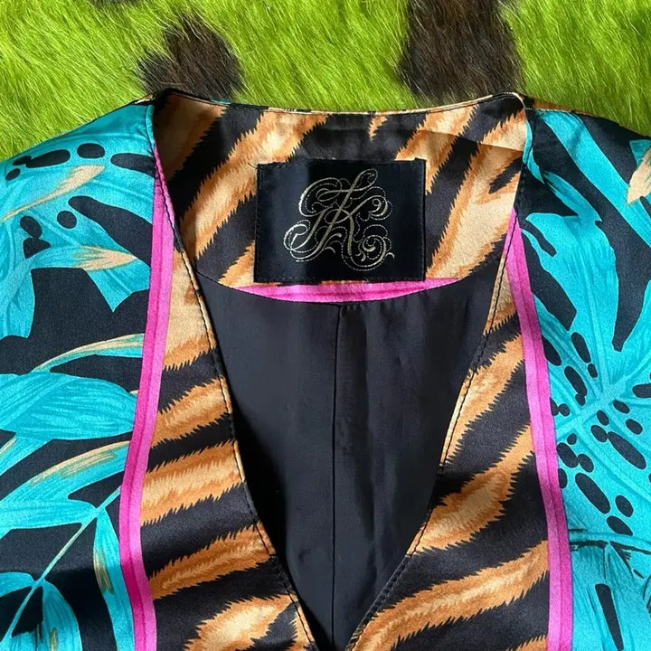 [SOLD OUT] GK Italia 쥐케이 이탈리아 일본 빈티지 플로랄 레오파드 베스트
