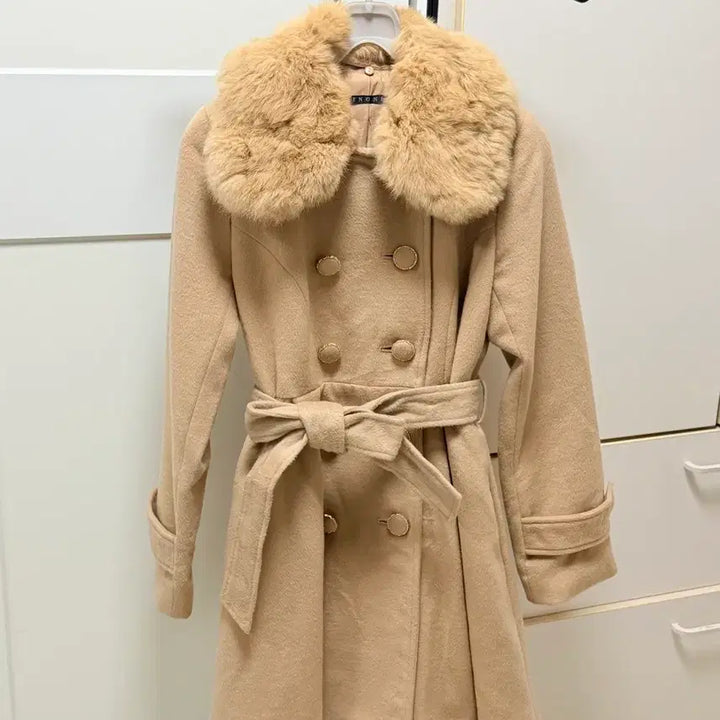 [BUNJANG] INGNI Detachable Fur Collar Coat / INGNI 코트