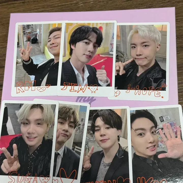 [BUNJANG] BTS Permission to Dance Selfie Message Photocard Bundle Set / BTS 퍼투댄 트레카 셀피 메시지 포카 일괄