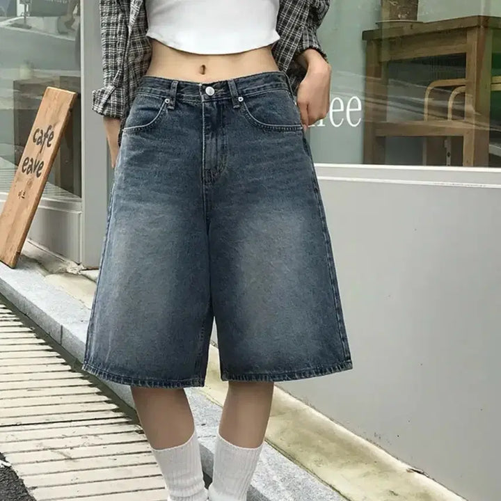 [BUNJANG] Ably Biedel Bermuda Pants - Size L / 에이블리 베이델리 버뮤다 팬츠 L