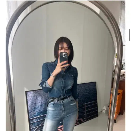 [BUNJANG] Mijemme Denim Shirt / 미젬므 데님셔츠 새제품