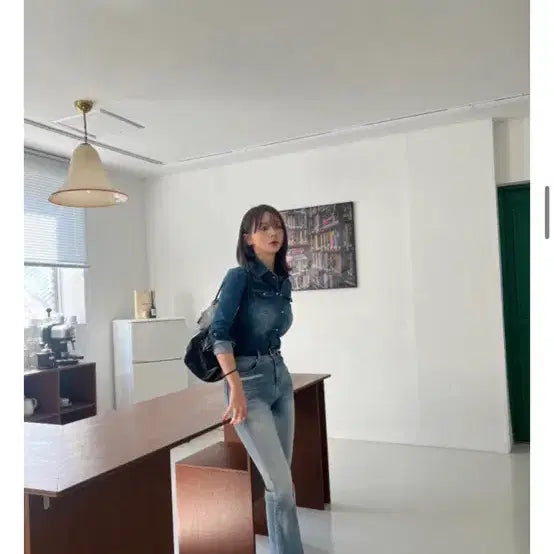 [BUNJANG] Mijemme Denim Shirt / 미젬므 데님셔츠 새제품