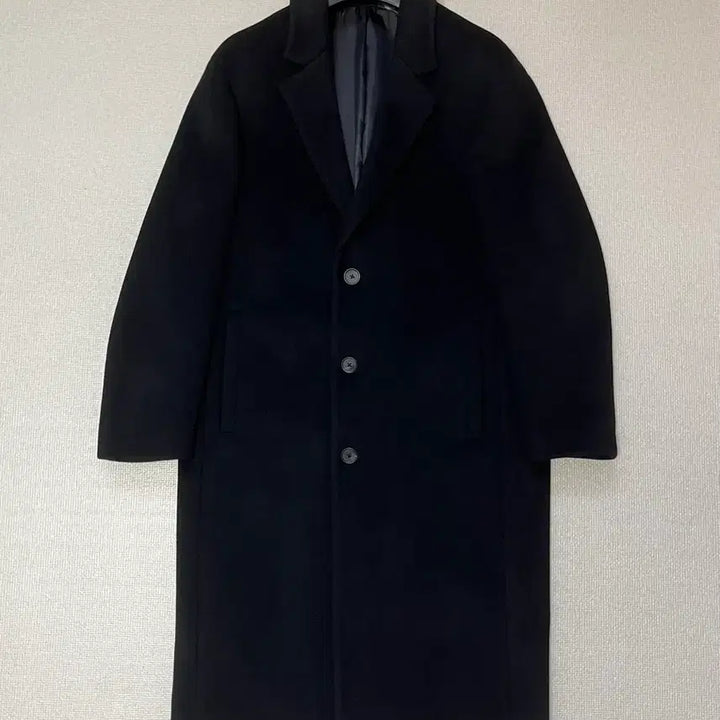 [BUNJANG] Musinsa Standard Cashmere Blend Oversized Single Coat - Black L / [무탠다드] 캐시미어 블렌드 오버사이즈 싱글 코트 블랙 L