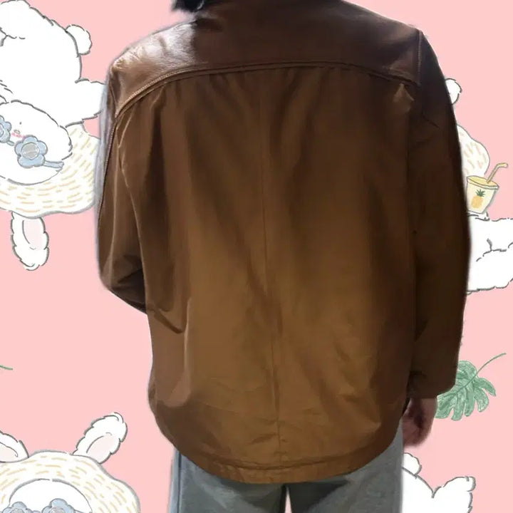 [BUNJANG] Luna Corps Italian Lambskin Blouson Jacket Caramel / 루나코어스 이태리산 양가죽 블루종 카라멜 자켓 66 77