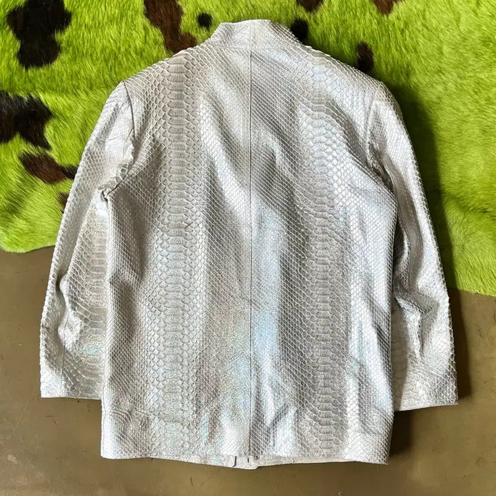 [SOLD OUT] 빈티지 인디안 네이티브 아메리칸 리얼 파이톤 레더 비단 구렁이 가죽 자켓