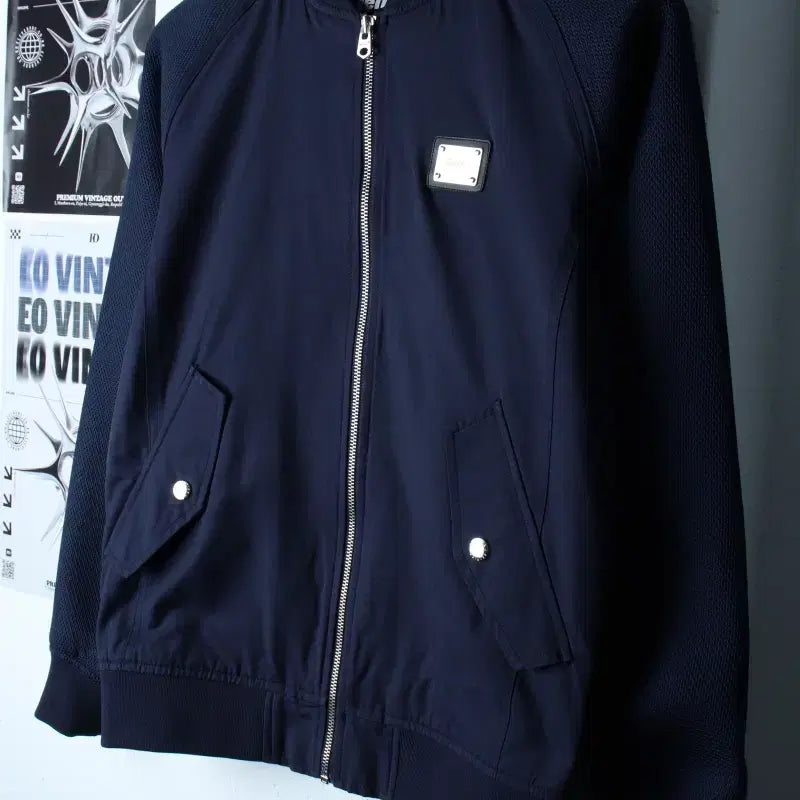 [BUNJANG] Feltics Windbreaker Jacket Stadium Navy / (XS-S) 펠틱스 집업 바람막이 점퍼자켓 스타디움 네이비-1817D
