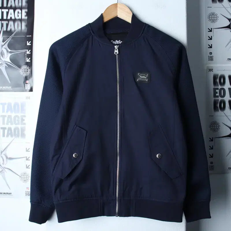 [BUNJANG] Feltics Windbreaker Jacket Stadium Navy / (XS-S) 펠틱스 집업 바람막이 점퍼자켓 스타디움 네이비-1817D