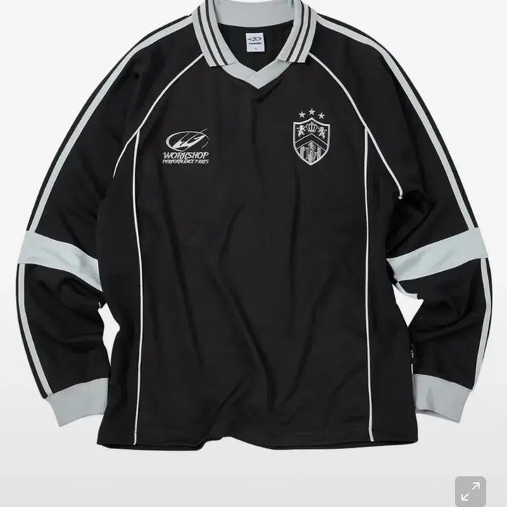 [BUNJANG] Travel Jersey Piping Long Sleeve Black / 트래블 져지 파이핑 롱 슬리브 블랙