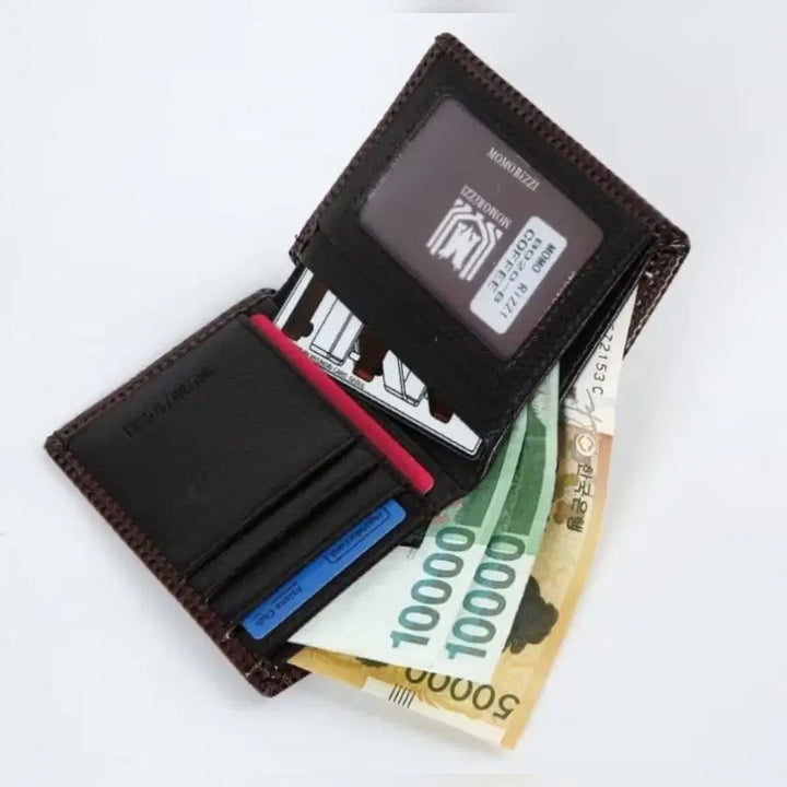 [SOLD OUT] P5 A급 고급스러운 질감의 남성 가죽 중지갑 판매해요