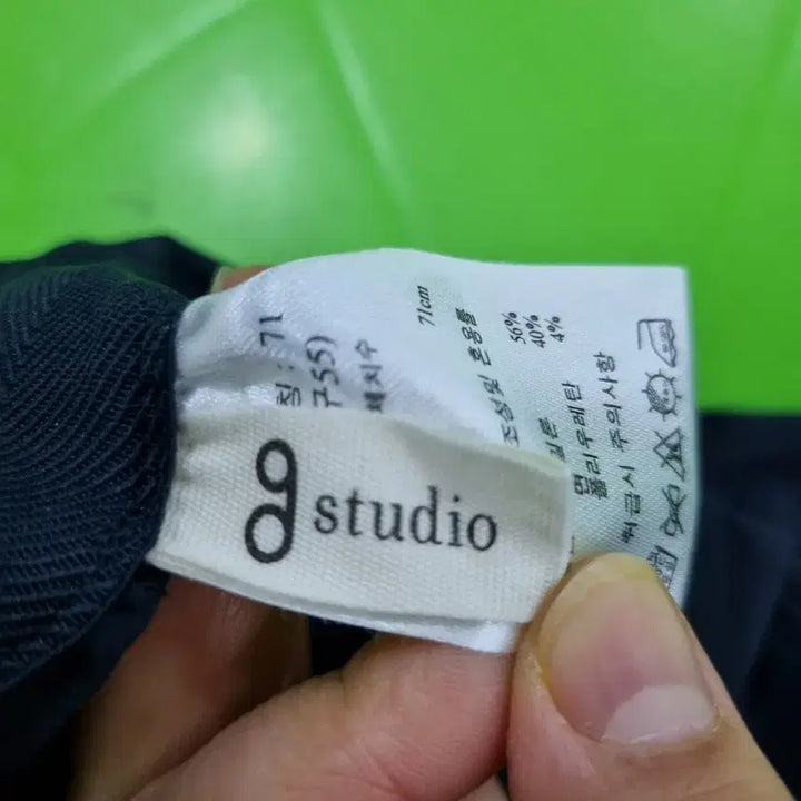 [BUNJANG] Gstudio Navy Belt Wide Culotte Pants / gstudio  네이비 벨트 와이드 큐롯 팬츠