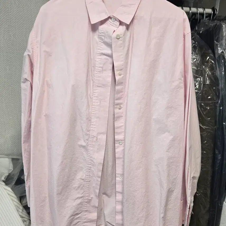 [SOLD OUT] 핑크 코튼 셔츠