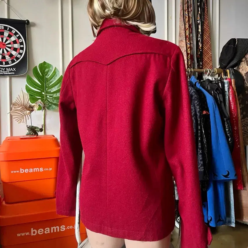 [BUNJANG] Semantic Design Napoleon Double Pea Coat Jacket / SemanticDesign 일본 빈티지 나폴레옹 와인 더블 코트 자켓