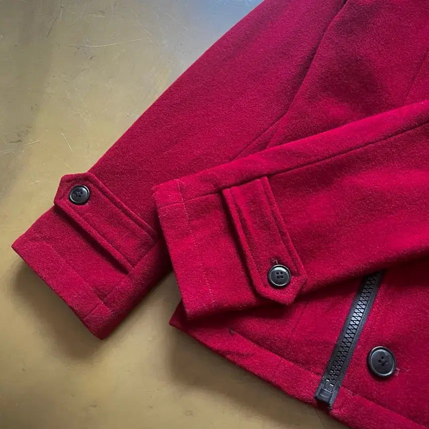 [BUNJANG] Semantic Design Napoleon Double Pea Coat Jacket / SemanticDesign 일본 빈티지 나폴레옹 와인 더블 코트 자켓