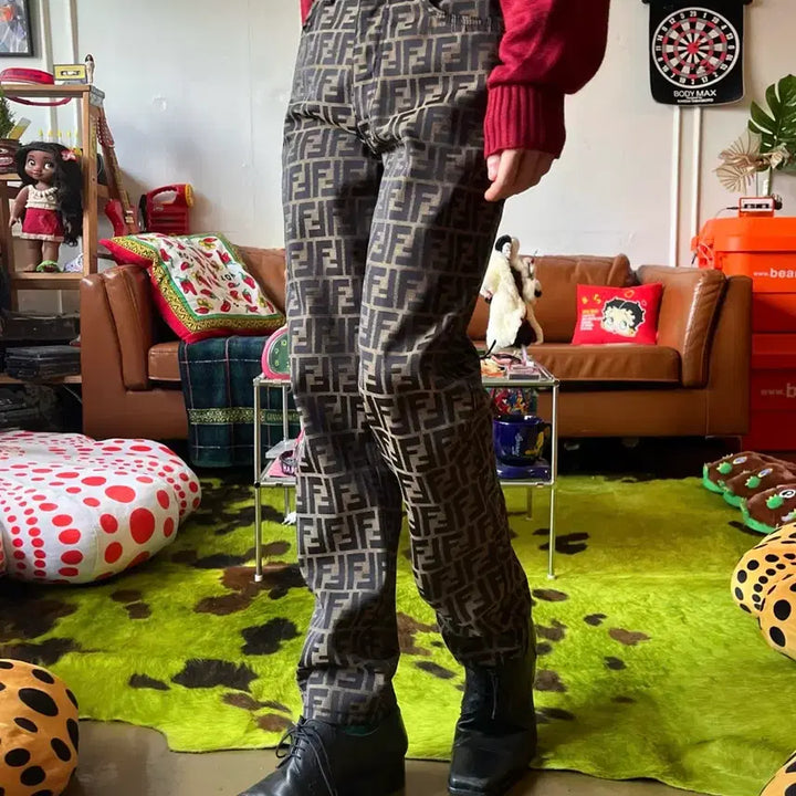 [BUNJANG] FENDI Archive Zuca Pattern Vintage Trousers / 1990s FENDI 펜디 아카이브 시그니처 주카 패턴 빈티지 트라우저