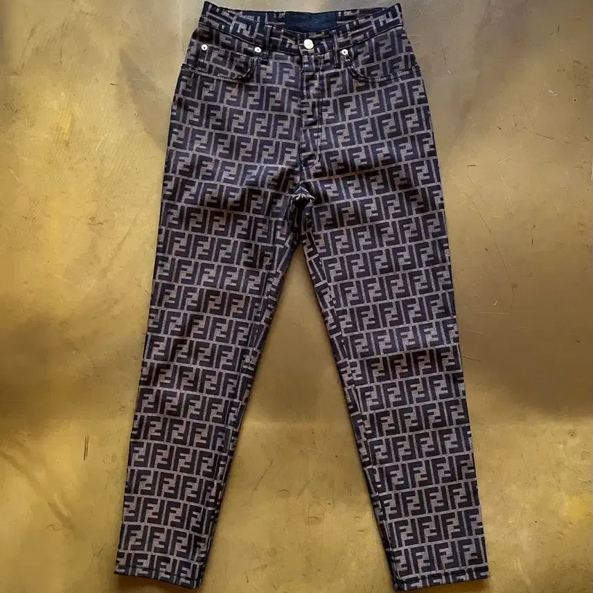 [BUNJANG] FENDI Archive Zuca Pattern Vintage Trousers / 1990s FENDI 펜디 아카이브 시그니처 주카 패턴 빈티지 트라우저
