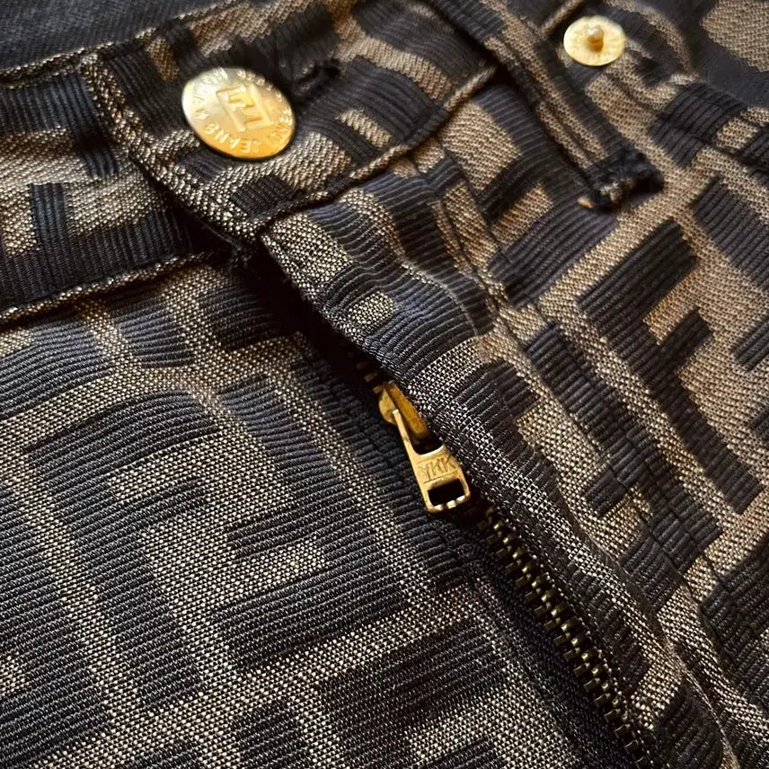 [BUNJANG] FENDI Archive Zuca Pattern Vintage Trousers / 1990s FENDI 펜디 아카이브 시그니처 주카 패턴 빈티지 트라우저