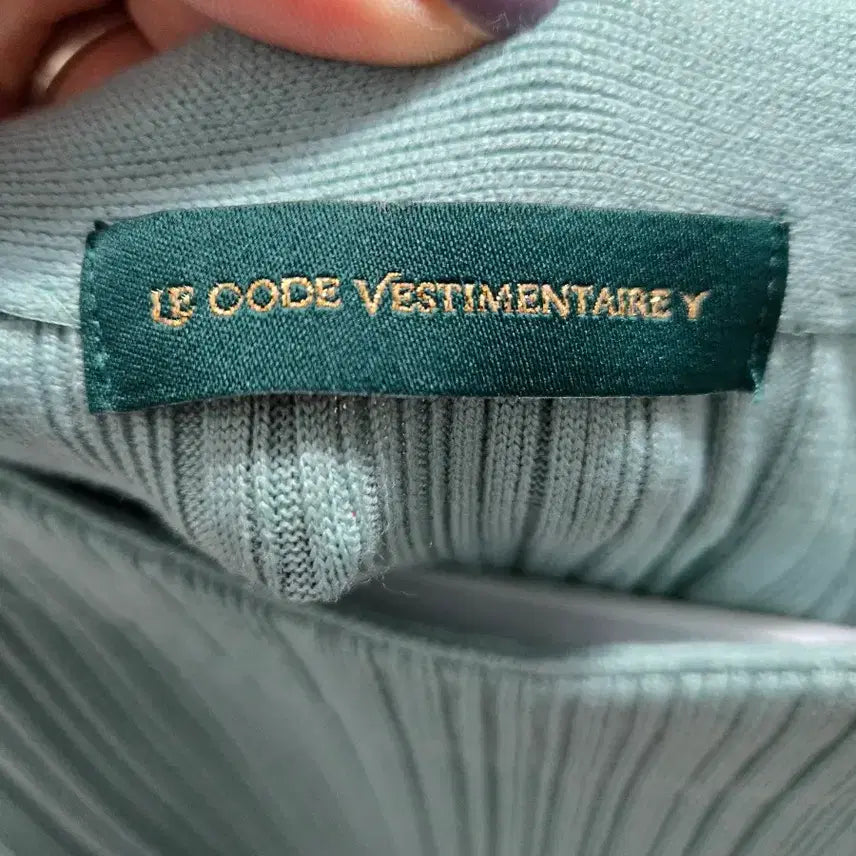[BUNJANG] LE CODE VESTIMENTAIRE Y Pleated Long Dress / LE CODE VESTIMENTAIRE Y 민트색 플리츠 롱 원피스_8