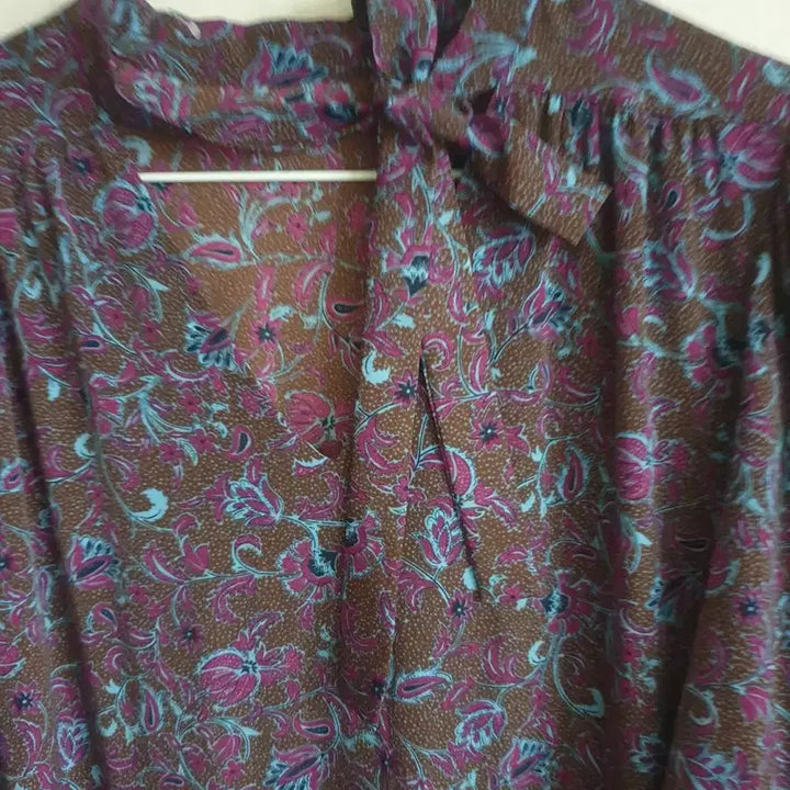 [SOLD OUT] 클로젯 CLOSET 리본넥 티어드 롱 원피스 M정도