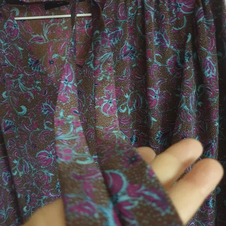 [SOLD OUT] 클로젯 CLOSET 리본넥 티어드 롱 원피스 M정도