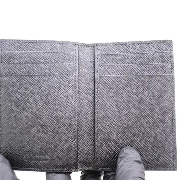 [BUNJANG] Prada Saffiano Leather Card Wallet / 프라다 사피아노 가죽 엠보싱 삼각로고 카드 지갑 2MC101 백화점