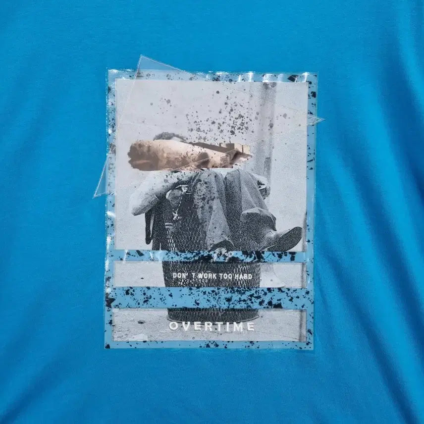 [BUNJANG] Ziek Round Neck Printed T-shirt (Big Size) / 지이크 라운드 빅사이즈 티셔츠 남110ㅡ0410