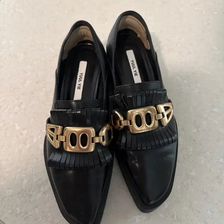 [BUNJANG] YUUL YIE Black Loafers / YUUL YIE 율이에 블랙 로퍼