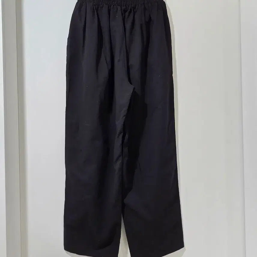 [BUNJANG] Black Wide Leg Pants - New / 블랙 밴딩 와이드팬츠 프리사이즈 새제품
