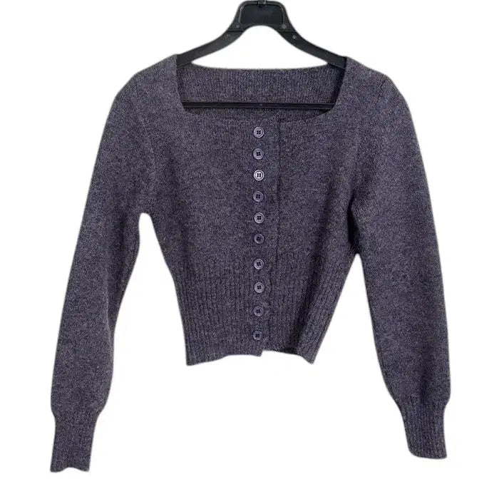[BUNJANG] Simply Square Neck Short Banding Cardigan NV / 여성55 / 심플리 스퀘어넥 숏 밴딩 가디건NV A-129