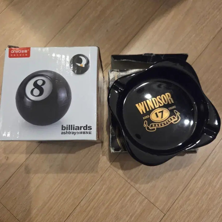 [BUNJANG] Windsor Whiskey Ashtray &amp; Billiard Ball Ashtray / 윈저 위스키 / 당구공 모양 재떨이