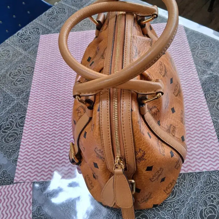 [BUNJANG] MCM Boston Tote Bag Brown / MCM 보스턴백 토트백 브라운