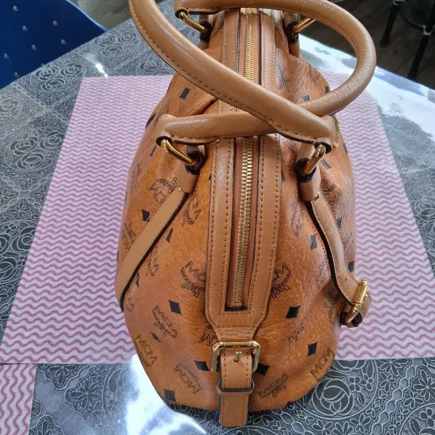 [BUNJANG] MCM Boston Tote Bag Brown / MCM 보스턴백 토트백 브라운