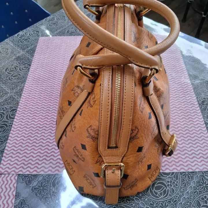 [BUNJANG] MCM Boston Tote Bag Brown / MCM 보스턴백 토트백 브라운