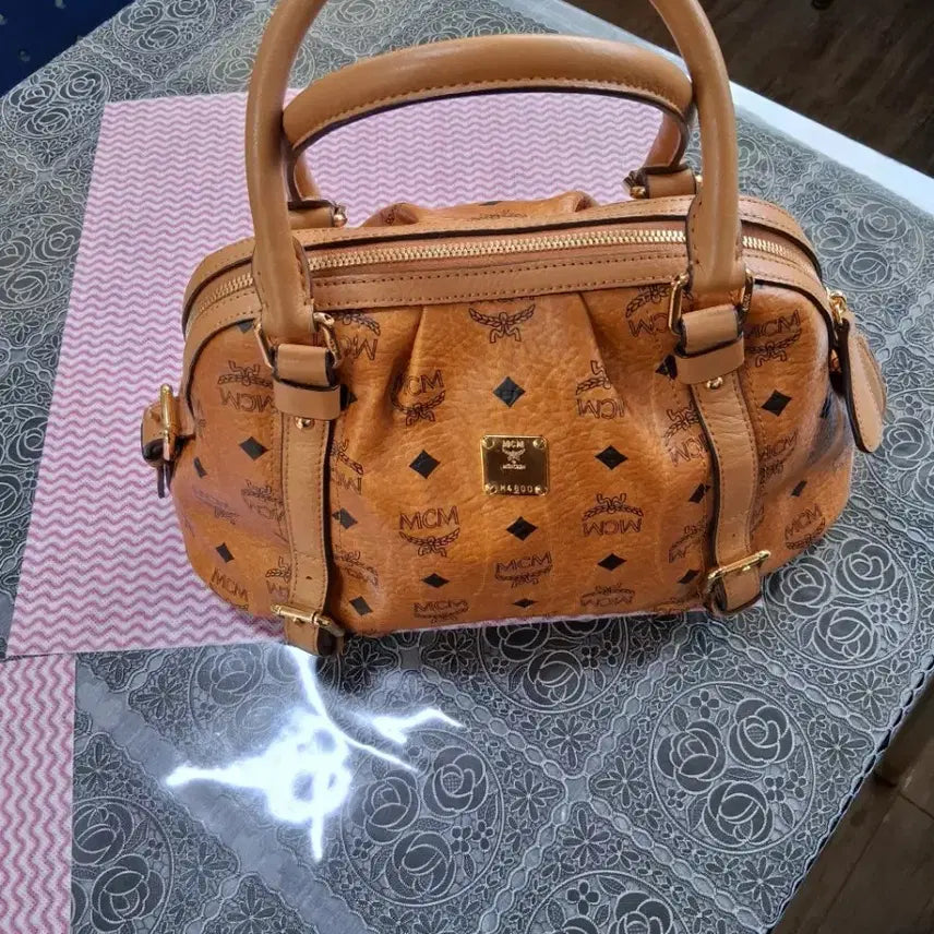 [BUNJANG] MCM Boston Tote Bag Brown / MCM 보스턴백 토트백 브라운